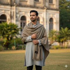 Modella Heavy Weight Thin Shawl Lohi Colour Dark Brown