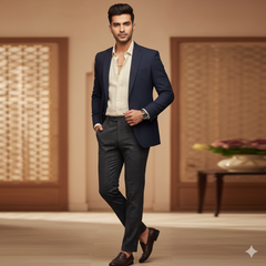 Trouser Fabric Canetti Italy Luxury 90s Wool Blended Broad Check Colour Purple N Grey