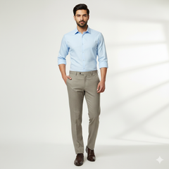 Trouser Fabric Donear 4Way Lycra Premium Plain Colour Desert Brown