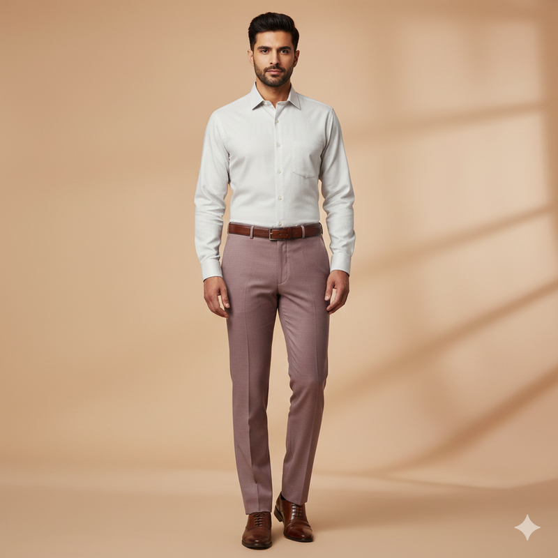 Trouser Fabric Donear 4Way Lycra Premium Plain Colour Cavern Pink