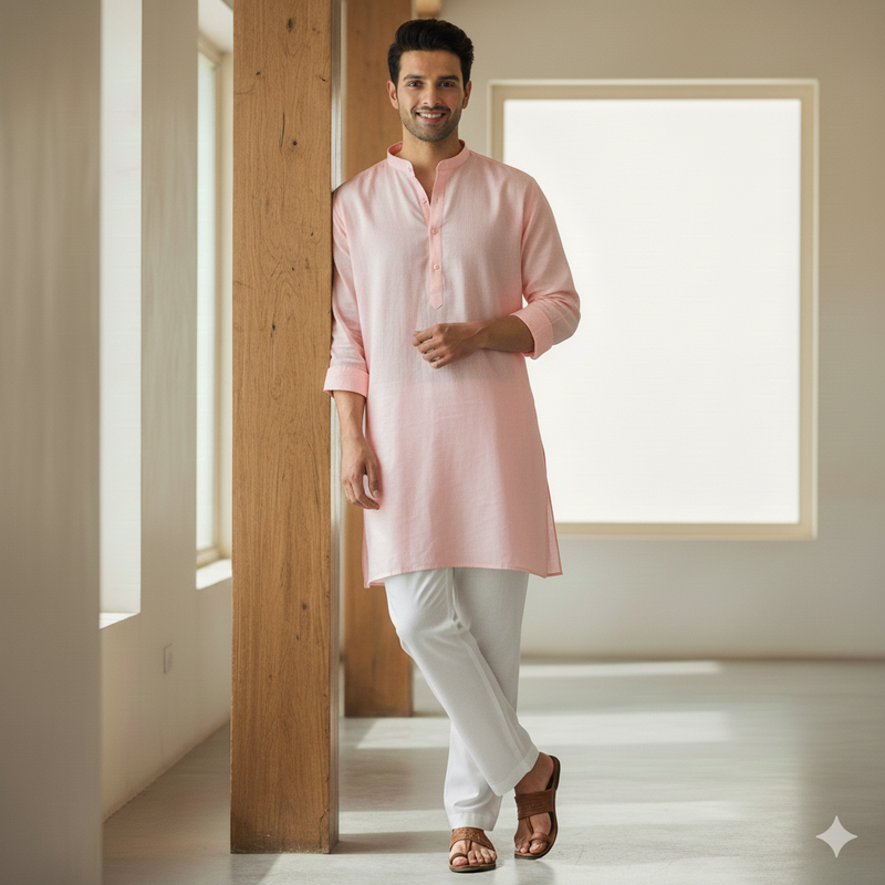 Mafatlal Men's Polyester Cotton White Plain Pyjama Fabric