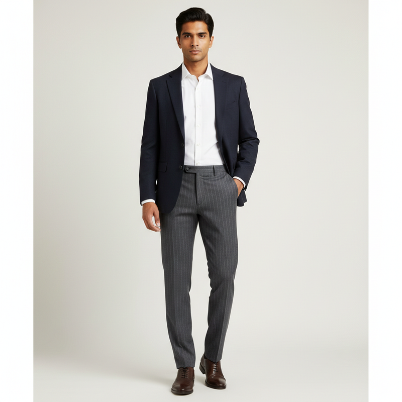 Trouser Fabric Donear 4Way Lycra Premium Broad Lining Colour Grey