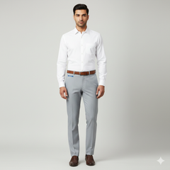 Trouser Fabric Donear Poly Viscose Zig Zag Colour Silver