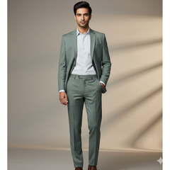 Trouser n Suit Fabric Any Length Raymond T/R Color Swamp Green