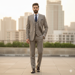 Trouser n Suit Fabric Any Length Raymond T/R Color Dusty Brown