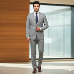 Trouser n Suit Fabric Any Length Raymond T/R Color Cloud Grey