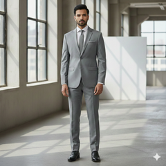 Trouser n Suit Fabric Any Length Raymond T/R Color Silver