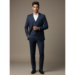 Trouser n Suit Fabric Any Length Raymond T/R Color Prussian Blue