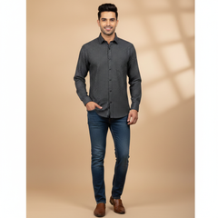 Shirt Fabric Grasim 100% Cotton Pin Check Colour Lavender Black