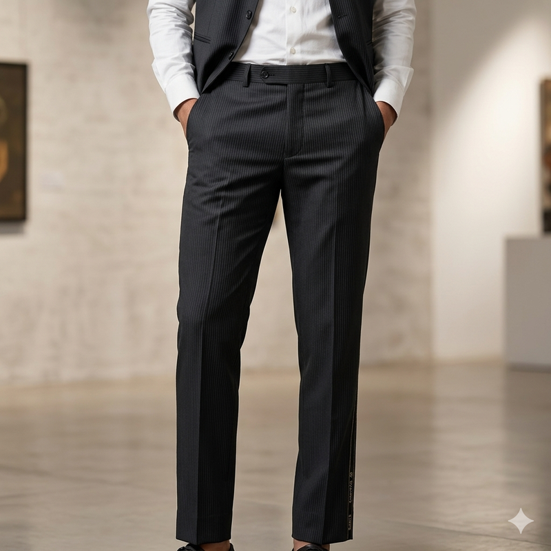 Trouser Fabric Siyaram Stretchable Poly Viscose Lining Colour Steel Grey