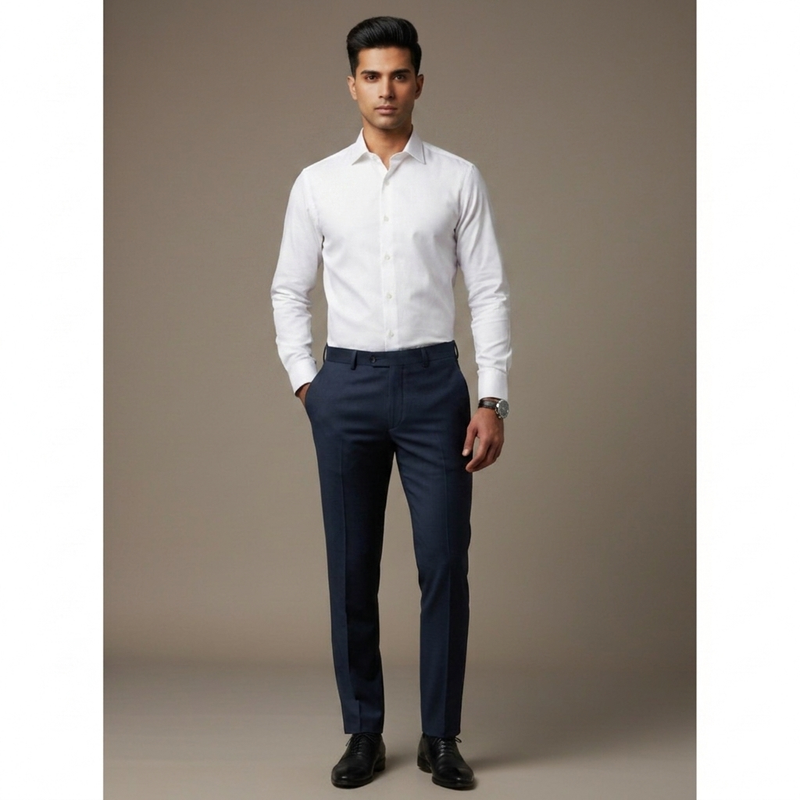 Trouser n Suit Fabric Any Length Raymond T/R Color Prussian Blue