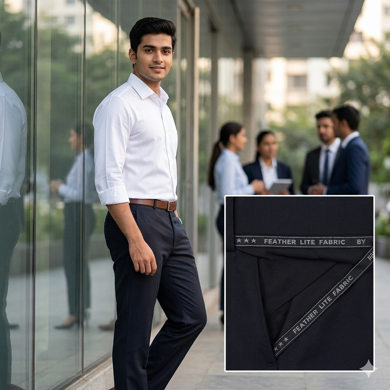 Trouser Fabric Raymond T/R Plain Color Dark Wine
