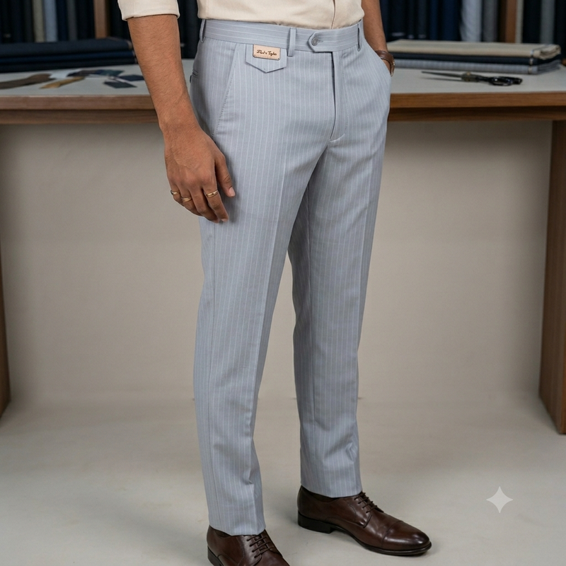 Trouser Fabric Reid & Taylor Poly Viscose Lining Color Sky Blue