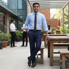 Trouser Fabric Raymond TR Plain Color Sapphire Blue