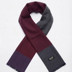 Raymond 100% Fine Pure Wool Muffler Colour Purple, Blue, Grey N Burgundy