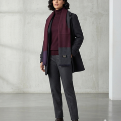 Raymond 100% Fine Pure Wool Muffler Colour Purple, Blue, Grey N Burgundy
