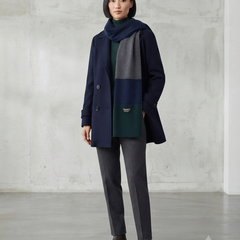 Raymond 100% Fine Pure Wool Muffler Colour Grey, Green N Blue