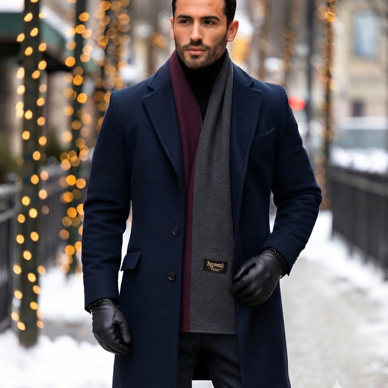 Raymond 100% Fine Pure Wool Scarf Colour Purple, Blue, Grey N Burgundy