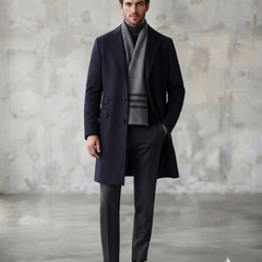 Raymond 100% Fine Pure Wool Scarf Colour Grey, Black N Brown
