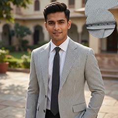Tweed Blazer Fabric Reid N Taylor Lining Colour Black N White
