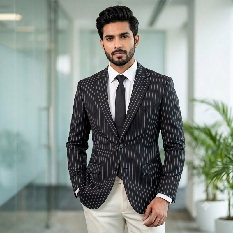 Tweed Blazer Fabric Reid N Taylor Lining Colour Black