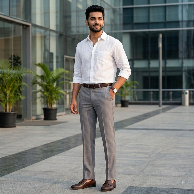 Trouser Fabric Siyaram Poly Viscose Lining Colour Slate Grey