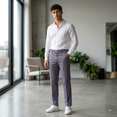 Trouser Fabric Donear Giza Cotton Plain Colour Soft Lavender