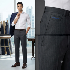 Trouser Fabric Raymond PV Lining Colour Dark Grey