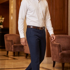Raymond Exotic Premium Super 130s Count 70% Merino wool Plain Suiting Fabric Colour Dark Midnight Blue