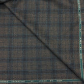 OCM Men's 100% wollen Tweed Check Blazer Fabric Colour Dark Green