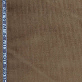 Birla Century Men's Cotton Corduroy Stretchable Trouser Fabric (Fawn Golden)