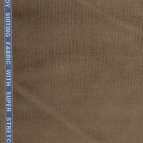 Birla Century Men's Cotton Corduroy Stretchable Trouser Fabric (Fawn Golden)