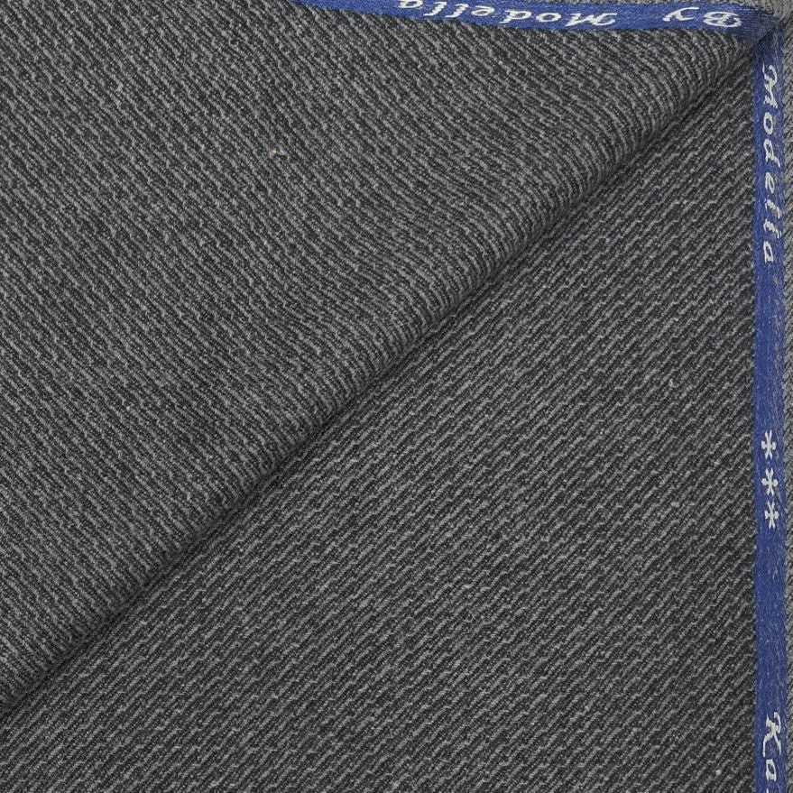 Modella Men’s Acrylic Checks Unstitched Faux Tweed Blazer Fabric (Brownish grey)