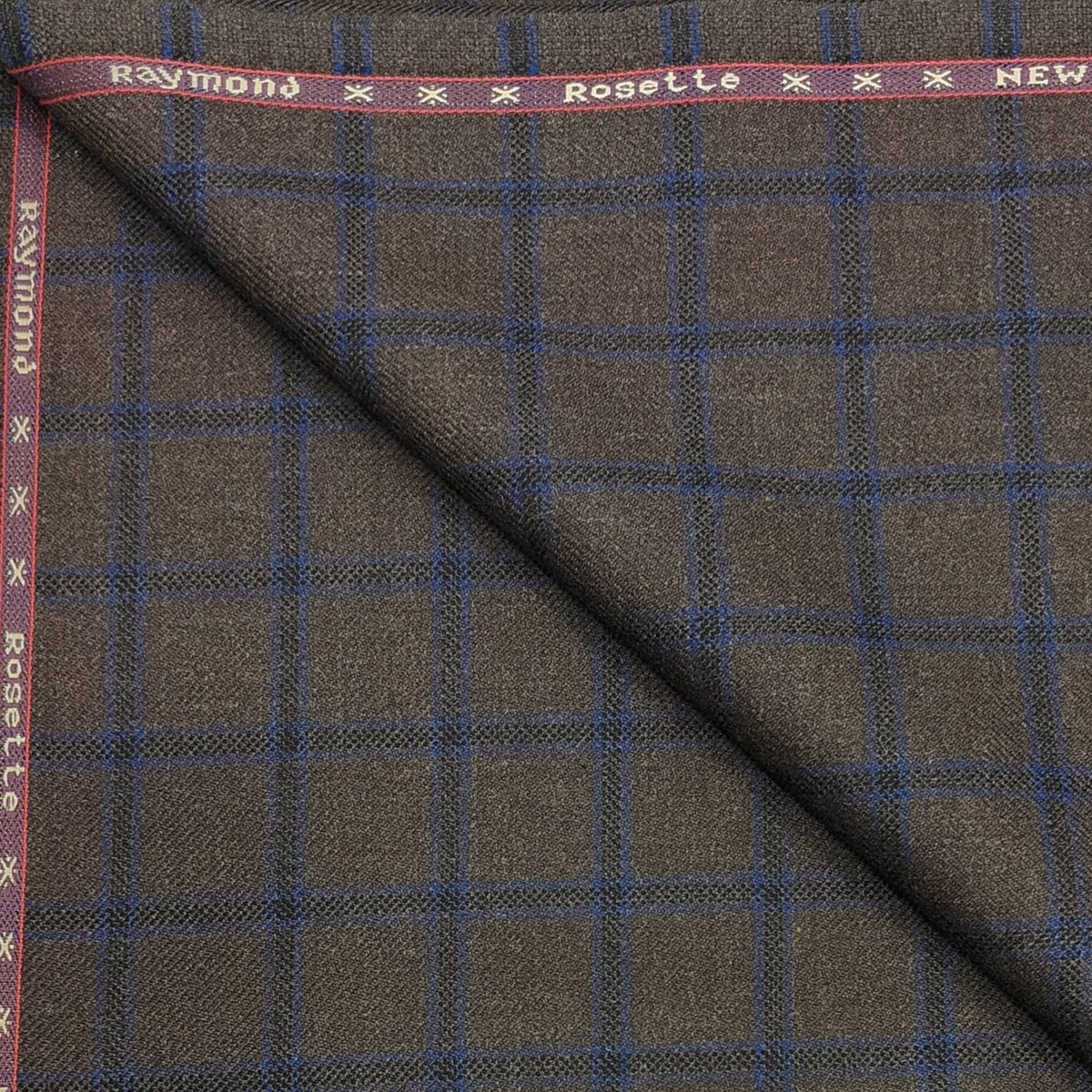 Raymond Men's 52% Wool fine Unstitched Tweed Blazer Fabric (Colour Brown)