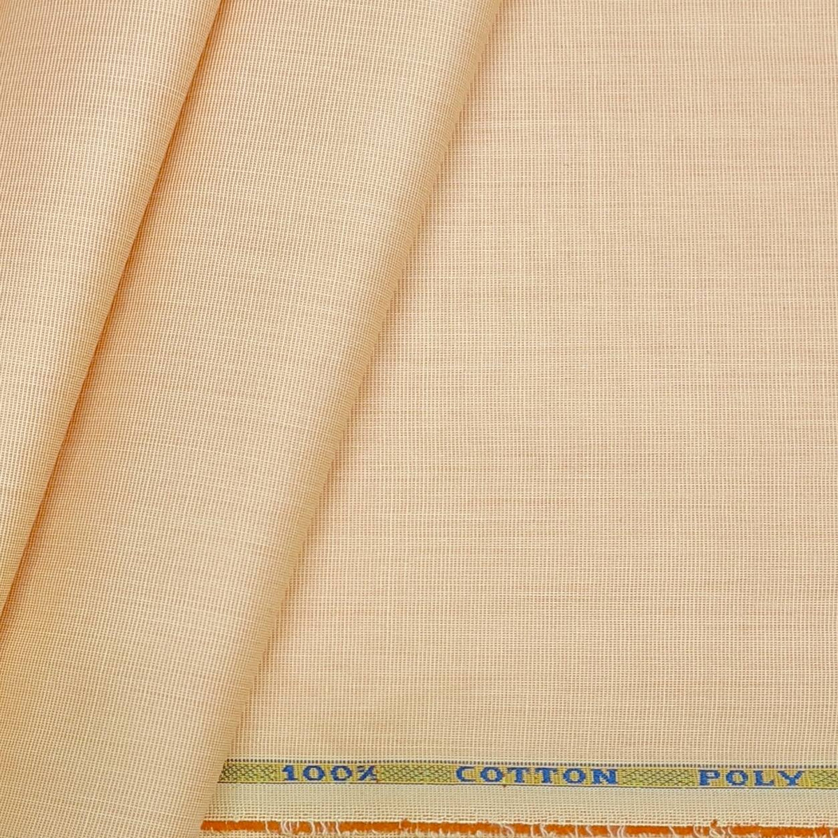 ManTire Men's Poly Cotton Premium Plain Shirt Fabric Colour Gold