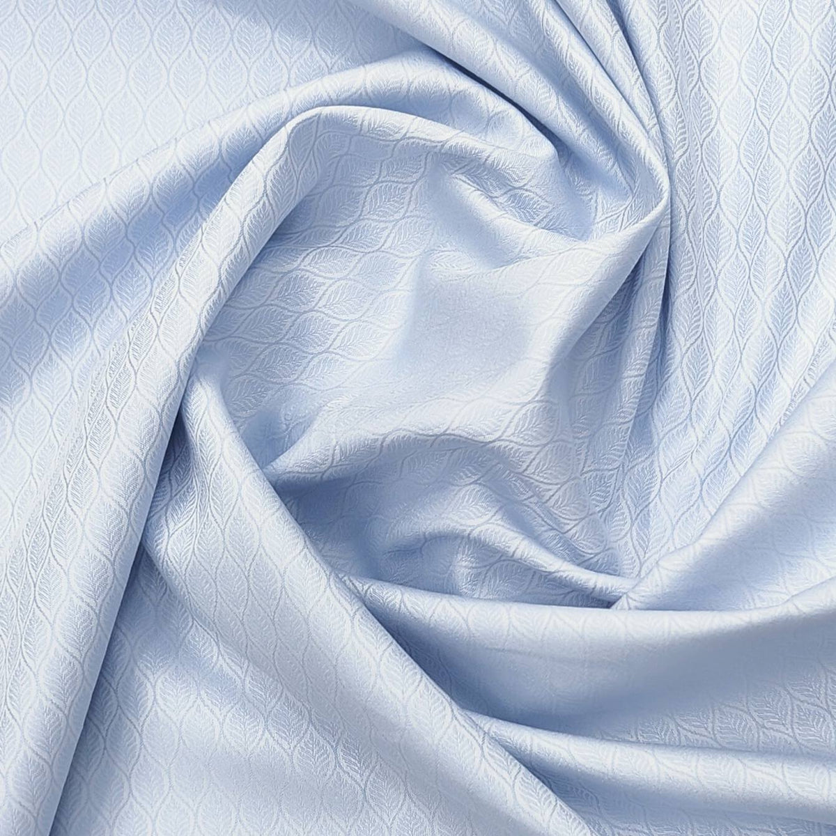 Soktas Premium cotton fine jacquard shirt fabric colour Blue check