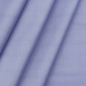 Raymond Men's Polyester Viscose Check Trouser Fabric Colour Light Purple