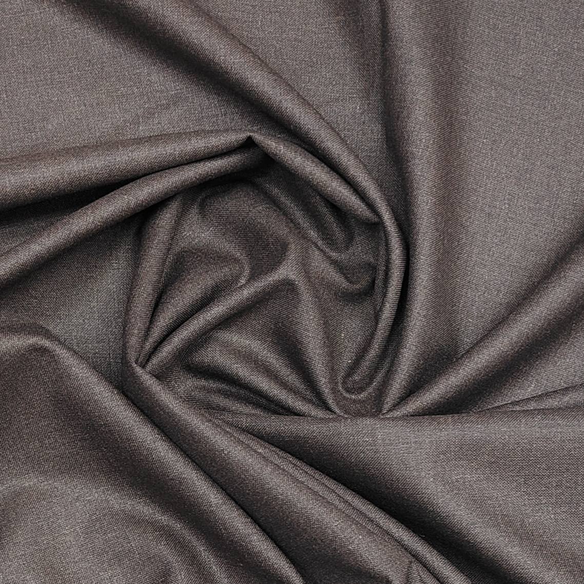 Gr Gwalior Men's Poly Viscose Matti Plain Trouser Fabric Colour Worsted brown