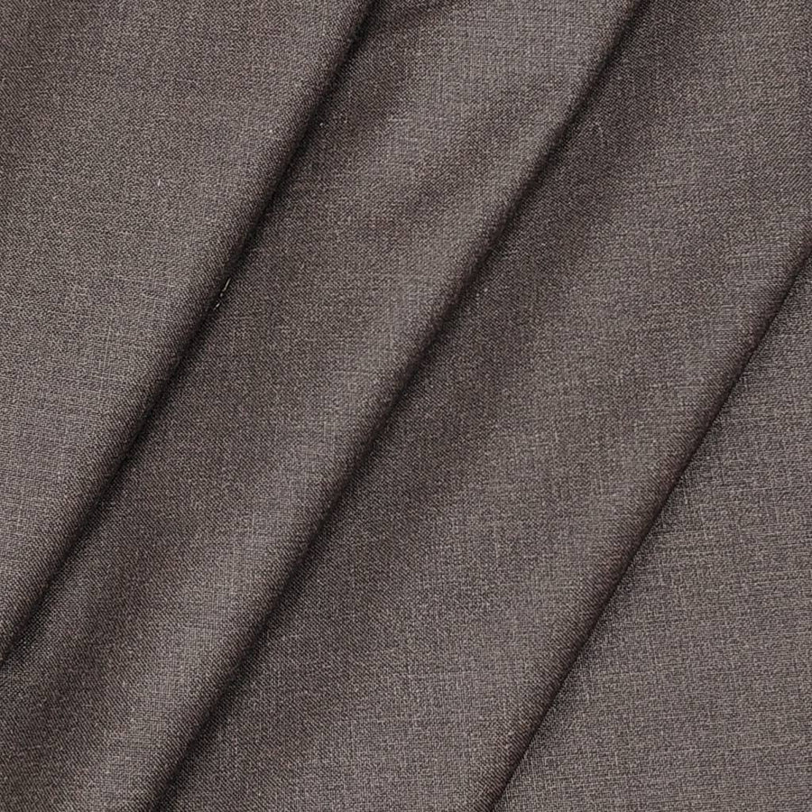 Gr Gwalior Men's Poly Viscose Matti Plain Trouser Fabric Colour Worsted brown