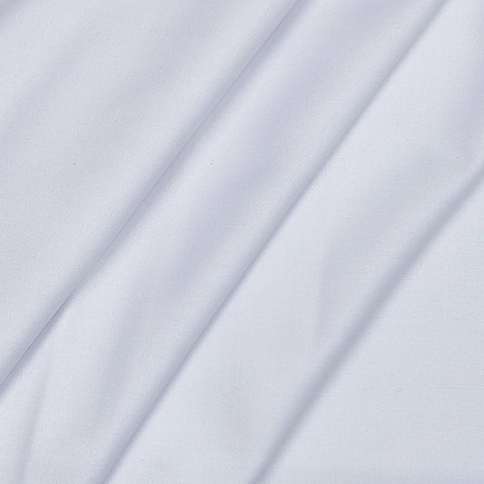 Gr Gwalior Men's Poly Viscose Matti Plain Trouser Fabric Colour White