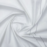 Soktas Premium cotton fine Side patti shirt fabric colour White