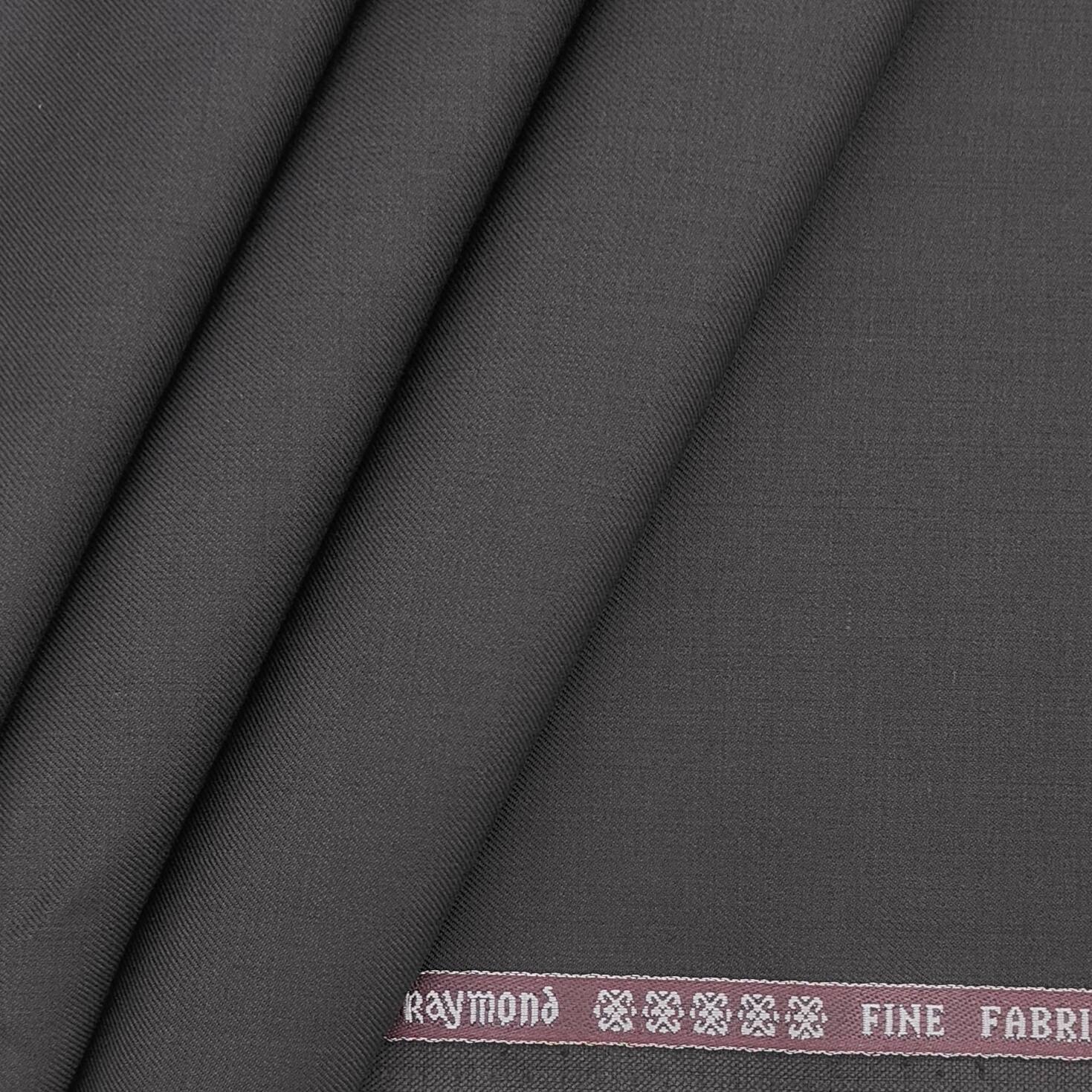 Raymond Men's Wool super 90s Premium Solid Trouser Fabric (Colour Dark Coffee)