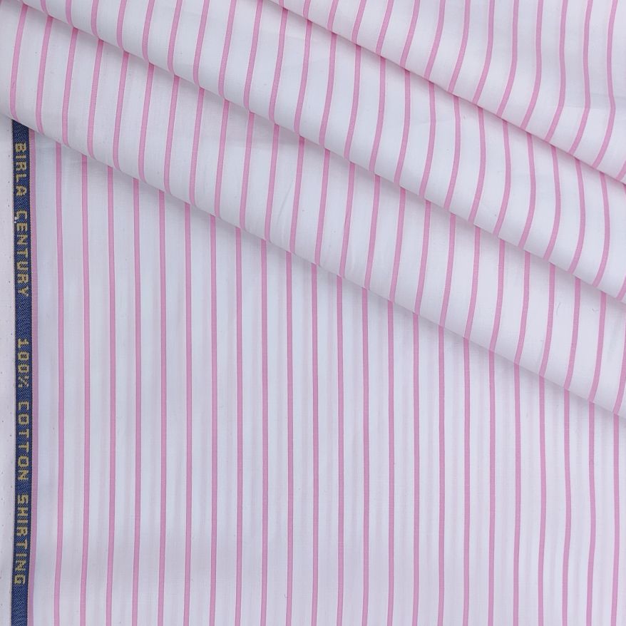 Birla Century Pure Cotton Premium Lining Shirt Fabric Colour Pink