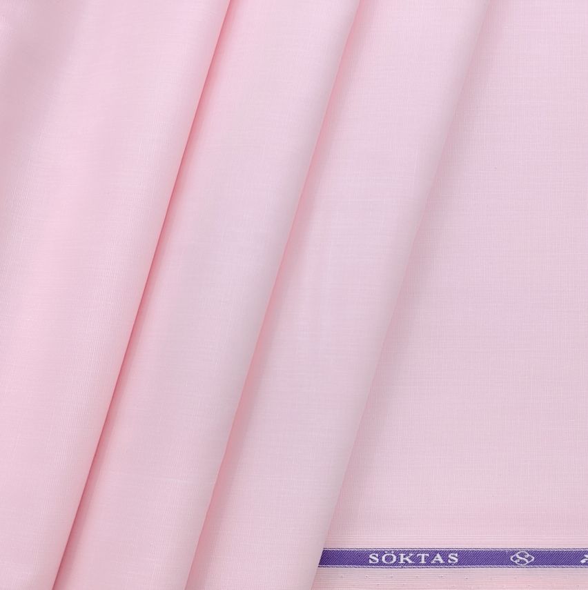 Soktas Premium cotton fine Plain fill a fill shirt fabric colour peach