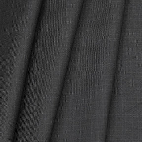 Raymond Men's Polyester Viscose Check Trouser Fabric Colour Black