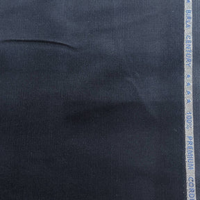 Birla Century Men's Cotton Superfine Corduroy Stretchable Trouser Fabric (Colour Dark Blue)