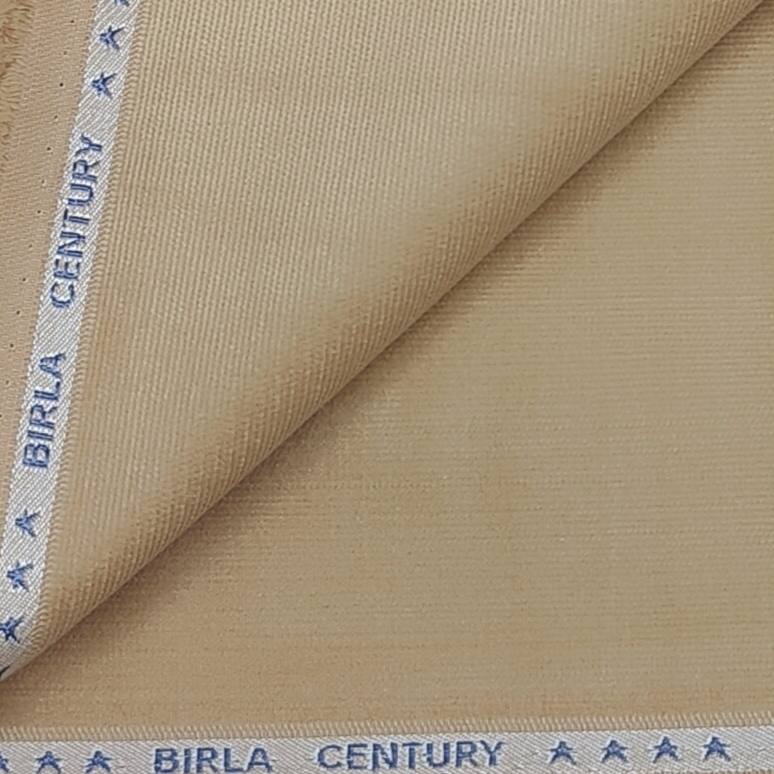 Birla Century Men's Cotton Superfine Corduroy Stretchable Trouser Fabric (Colour Camel)