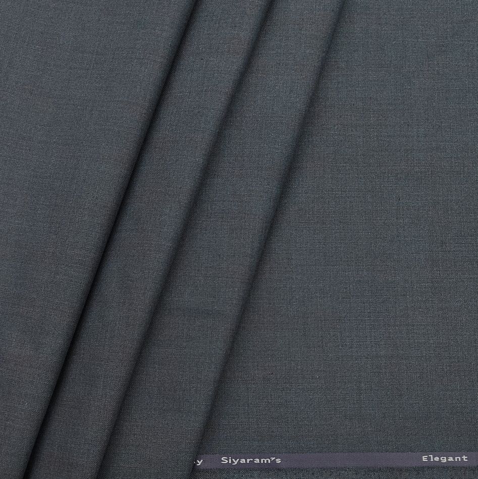 Siyaram Men's Premium Structured unstitched Trouser Fabric (Dark Grey)