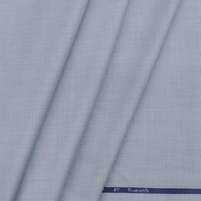 Siyaram Men's Premium Structured bamboo Trouser Fabric (sky blue)