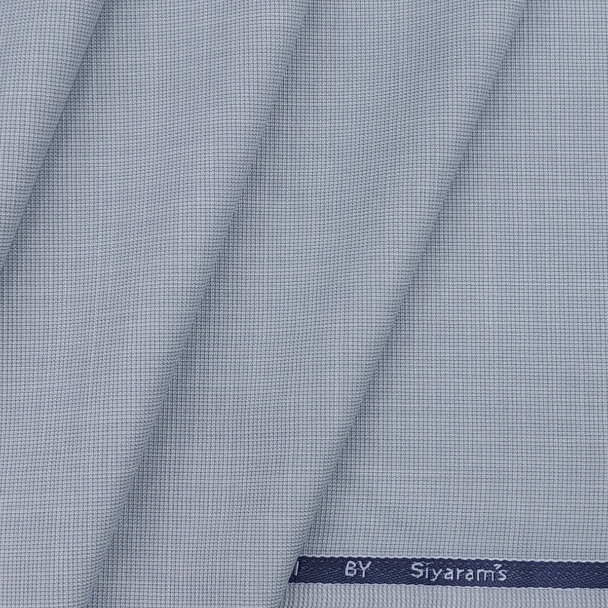 Siyaram Men's Premium Structured bamboo Trouser Fabric (sky blue)